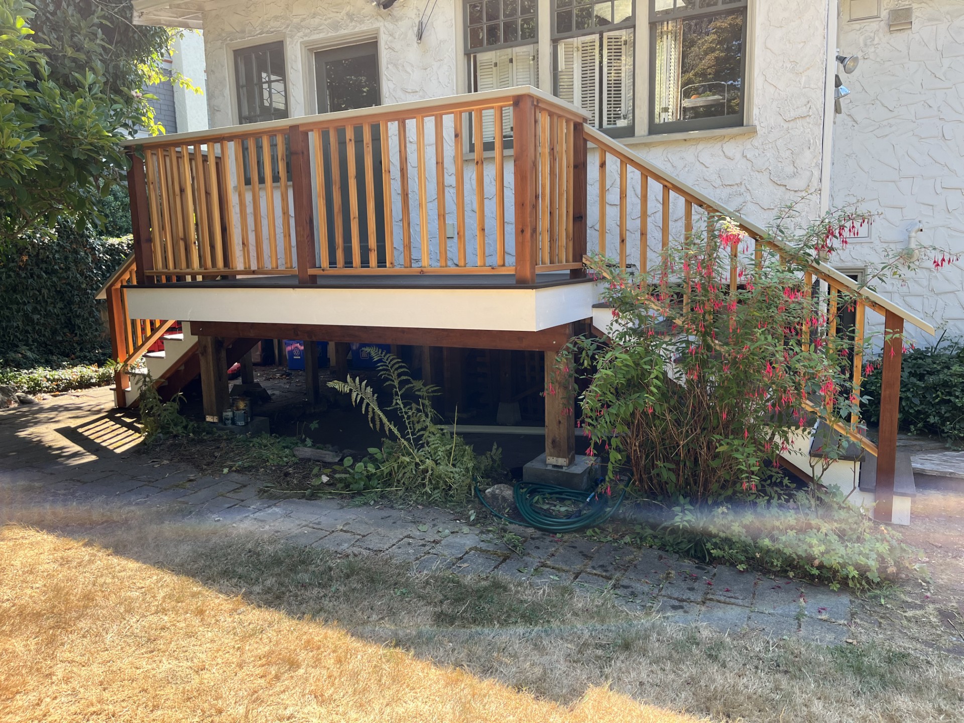 Multi-level composite deck